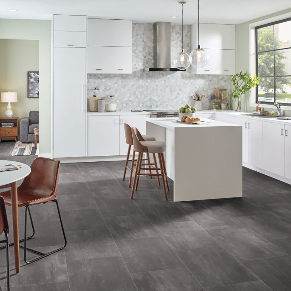 installed ceramic tiles