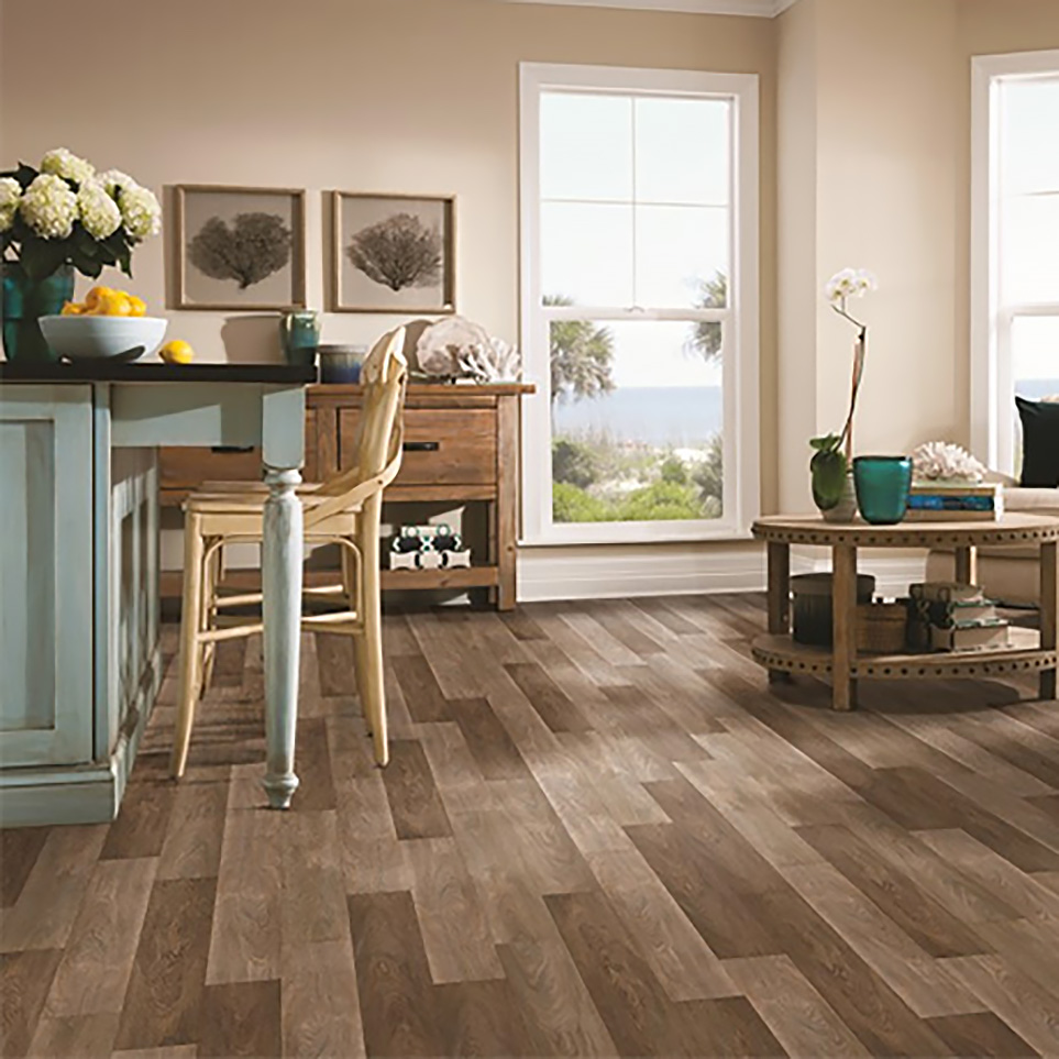 installed Luxury Vinyl Tile (LVT)